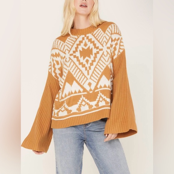 Wrangler Sweaters - Wrangler Retro Bell Sleeve Sweater